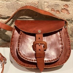 Handmade Authentic Mexican Leather Crossbody Bag